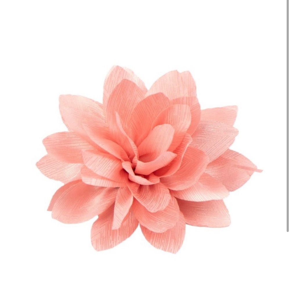 Pink Silky Flower Hair Clip